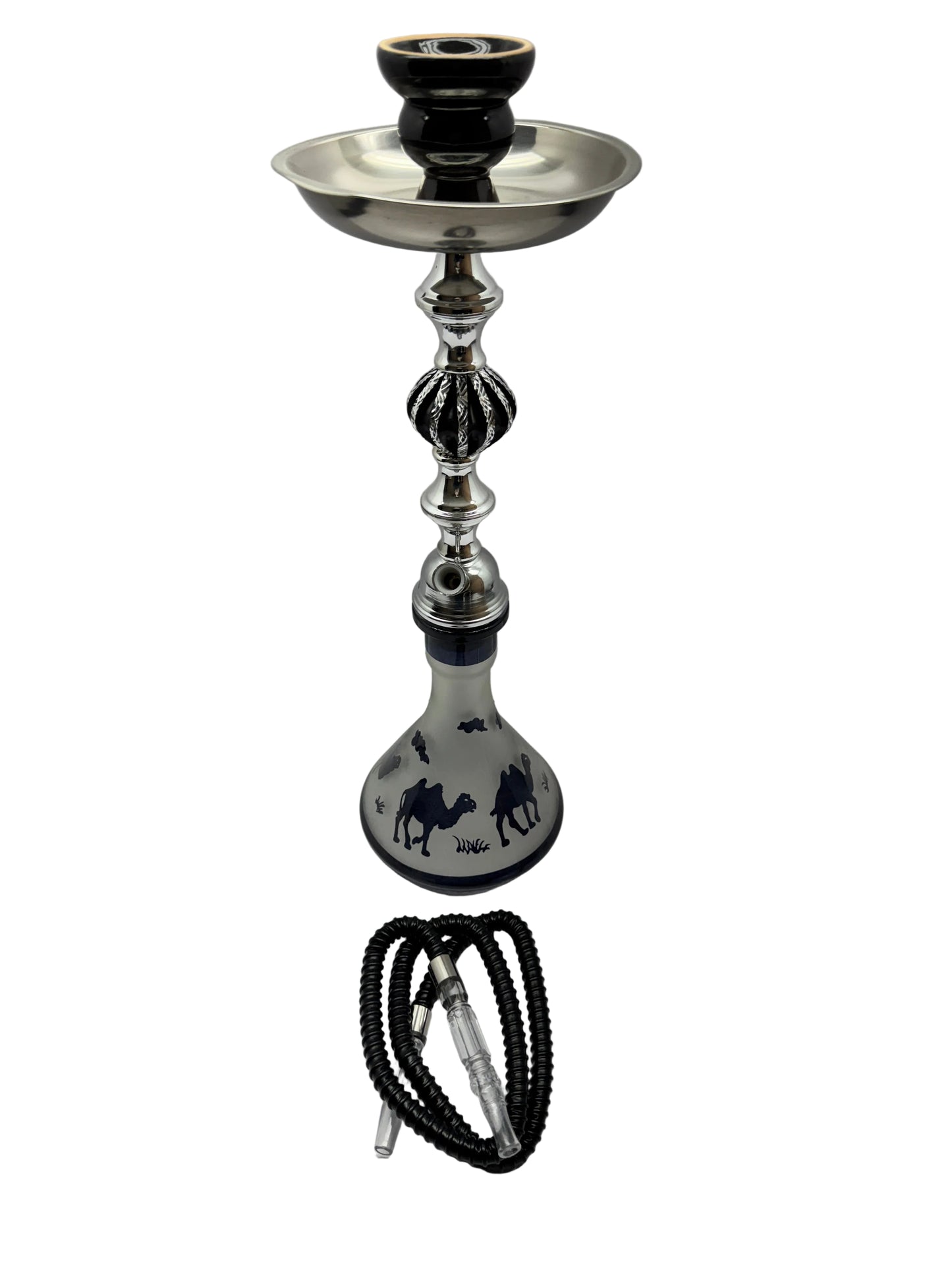 Zebra Smoke Camel 18 Inch Single Hose Hookah