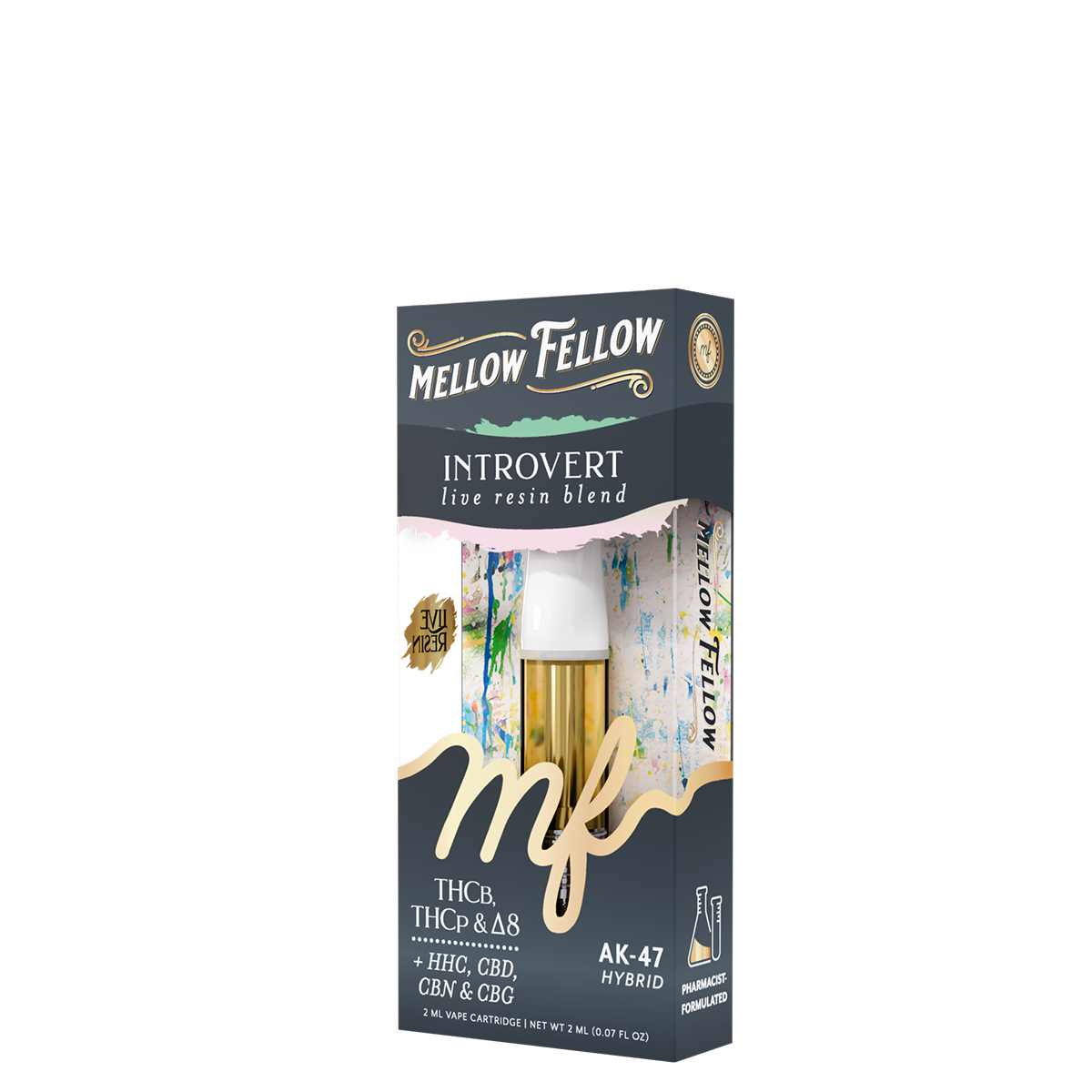 Mellow Fellow - Cartridge - 2ML - Live Resin - Introvert Blend - AK47