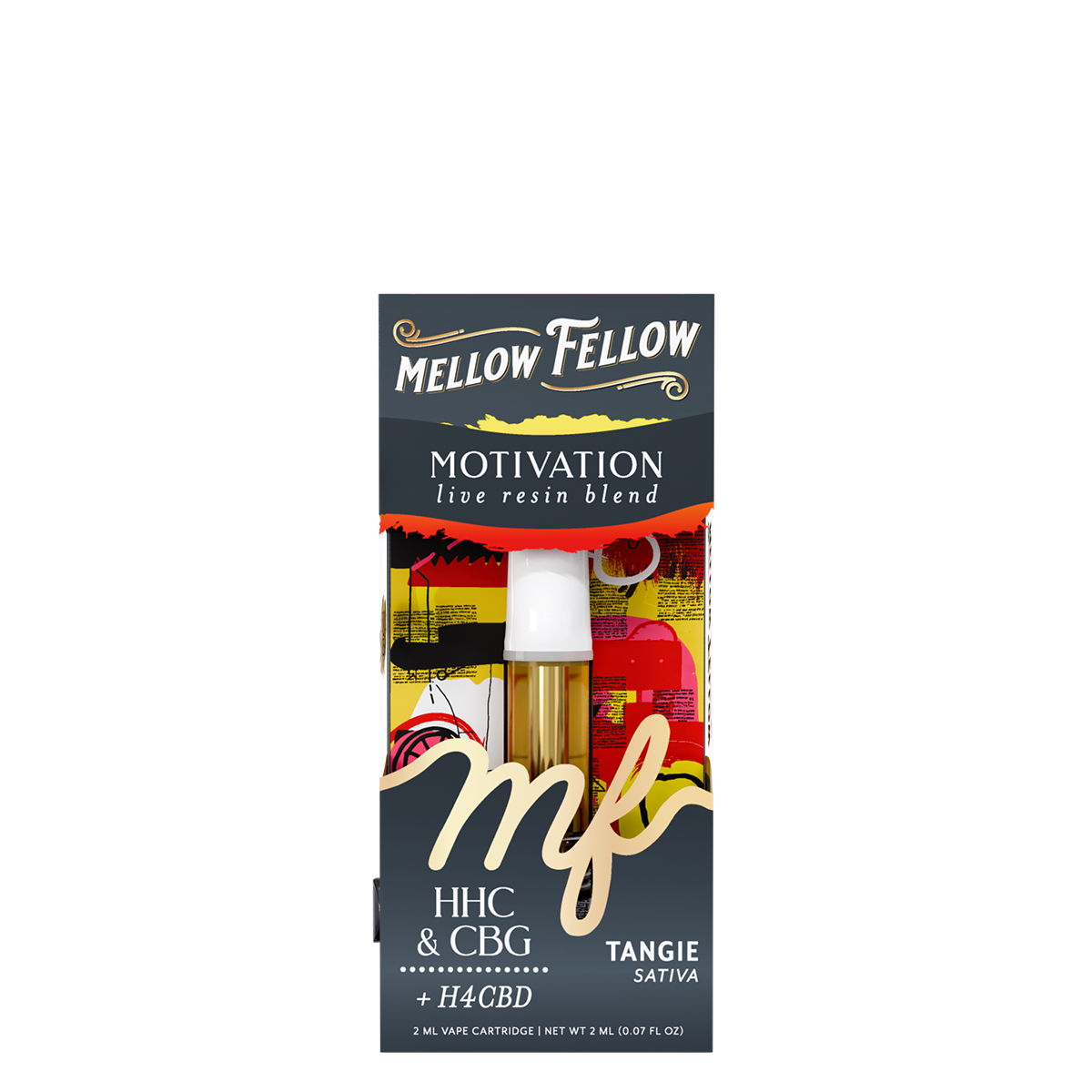 Mellow Fellow - Cartridge - 2ML - Live Resin - Motivation Blend - Tangie