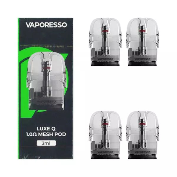 Vaporesso Luxe Q 3ML Refillable Replacement Mesh Pod - Pack of 4
