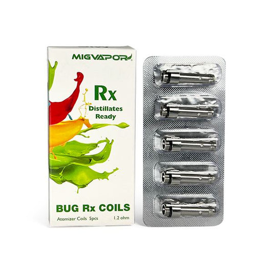 Mig Vapor Bug RX Replacement Coils 1.2ohms  - 5 Pack
