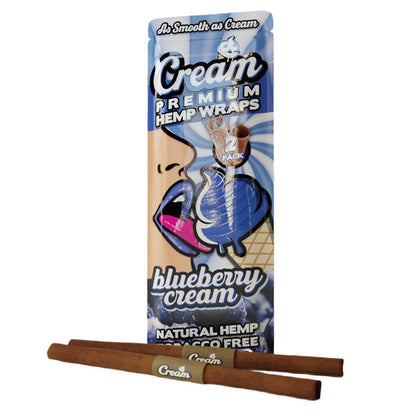 Cream Premium Terpene Infused Hemp Wraps - Pack of 2