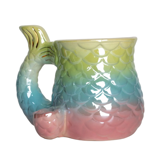 Mermaid Tail Ceramic Pipe Mug