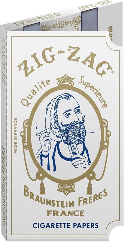 Zig Zag Rolling Papers Display Original White