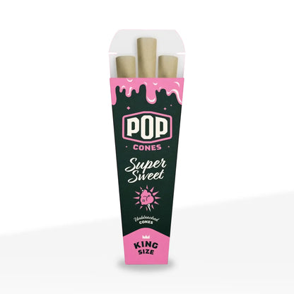 Pop Cones Unbleached King Size Cones - Pack of 3