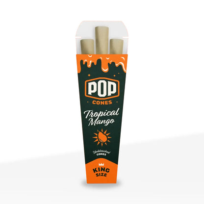 Pop Cones Unbleached King Size Cones - Pack of 3