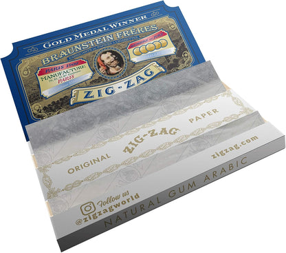Zig Zag Rolling Papers Display Original White