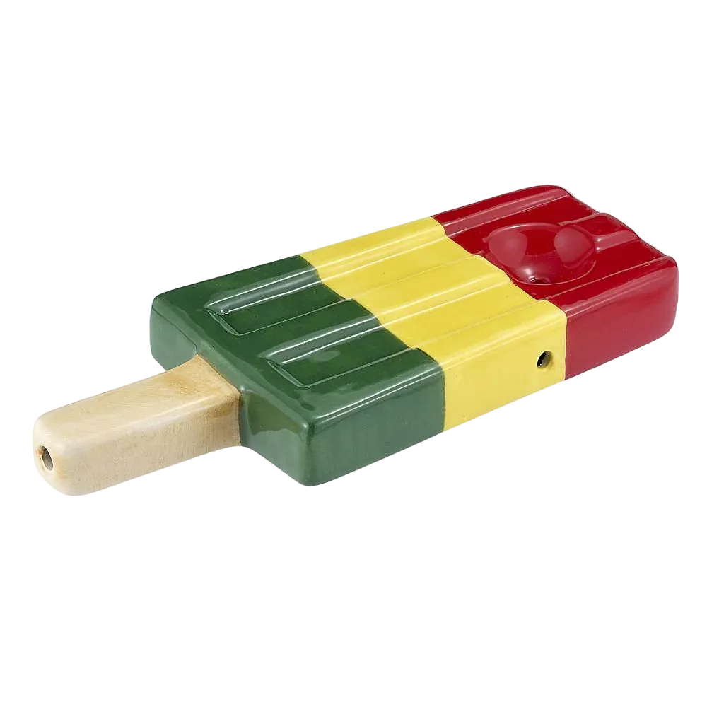 Rasta Ice Pop Ceramic Pipe