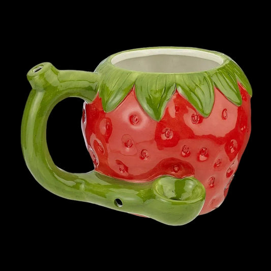 Strawberry Ceramic Pipe Mug