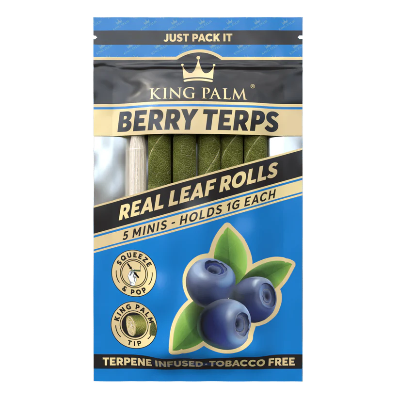King Palm Mini Size Flavored Real Leaf Rolls - Pack of 5