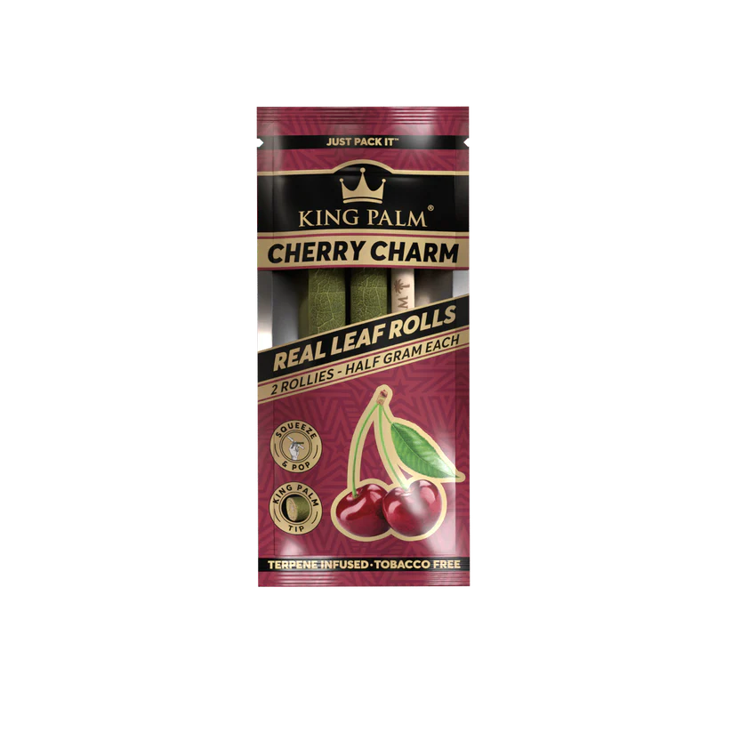 King Palm Rollie Size Flavored Real Leaf Rolls - Pack of 2
