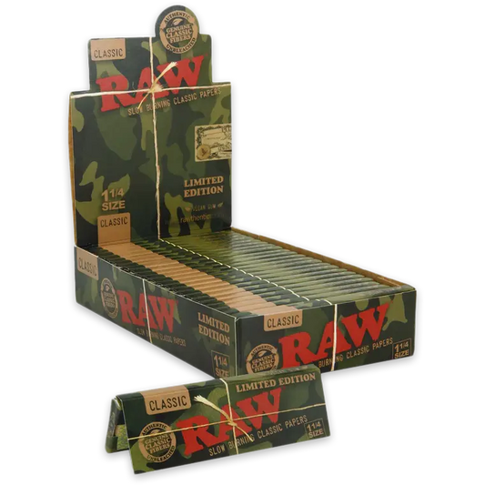 RAW Camo 1 1/4 Size Rolling Papers - Limited Edition - Pack of 50