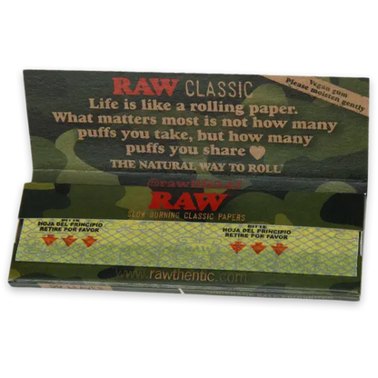 RAW Camo 1 1/4 Size Rolling Papers - Limited Edition - Pack of 50