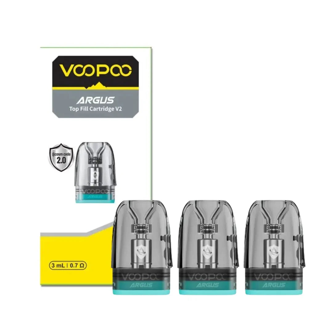 VooPoo Argus Top Fill 3ML Refillable Replacement Pod Cartridge - Pack of 3