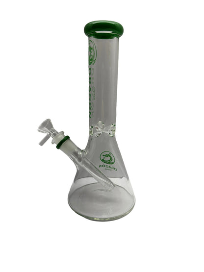 Dragon Glass Water Pipe Beaker Base With Ice Catcher & Straight Neck - 472 Grams - 10.4 Inches