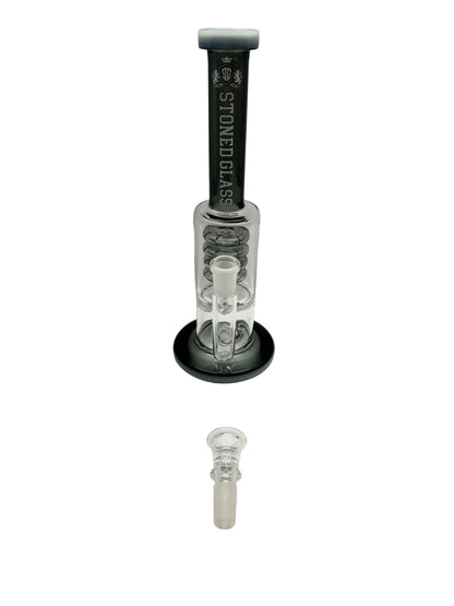 Stoned Glass Water Pipe Tube Base Design With Diffused Multi Disc Perc