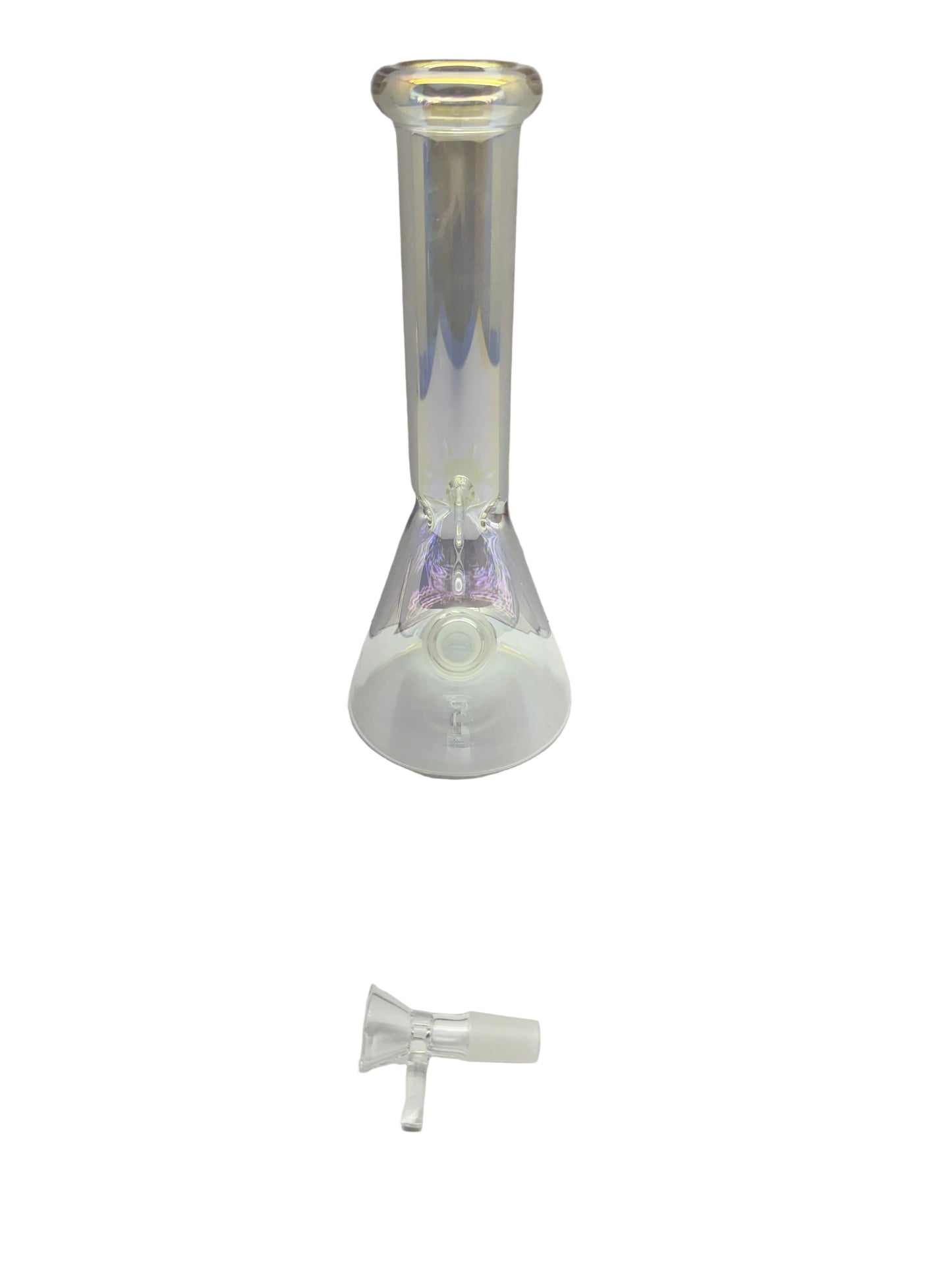 10" Heavy Glass Bongs Percolator Water Pipe Hookah 14mm Bowl Rainbow Color Bong