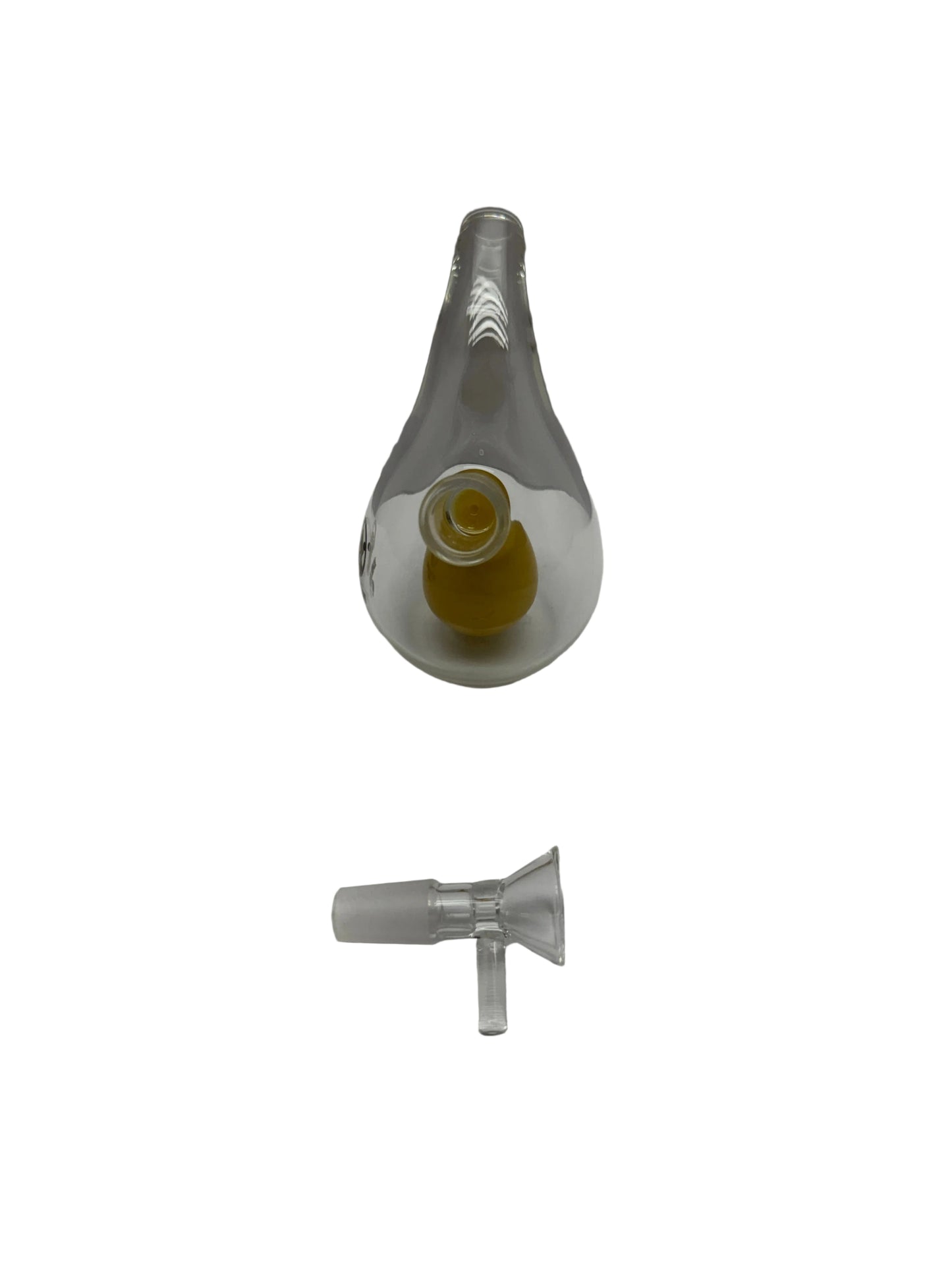Dragon Glass Water Pipe Teardrop Body Design With Bent Neck & Fixed Downstem - 150 Grams - 5 Inches