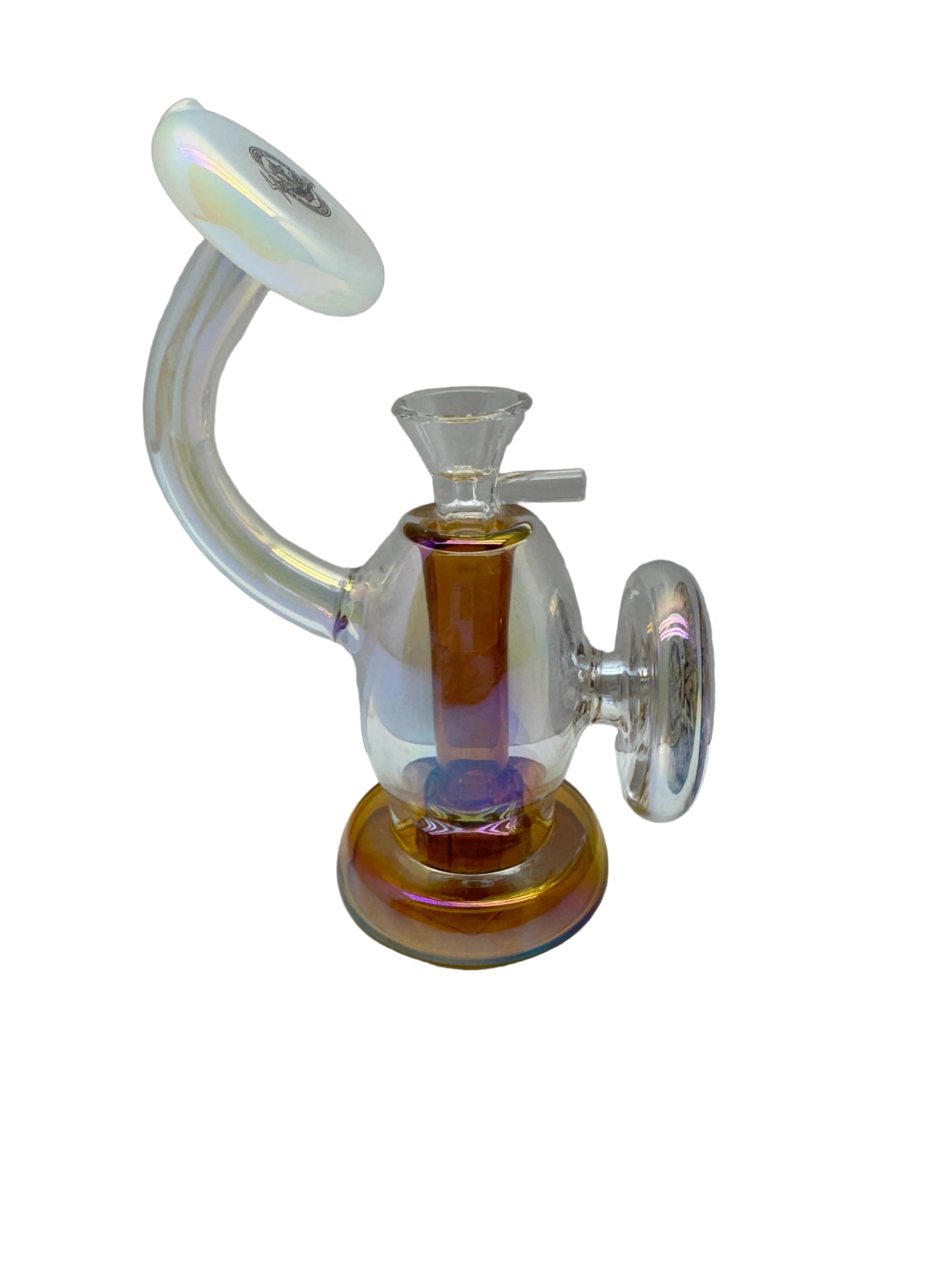 Shadow Glass Hand Water Pipe Shield Logo With Circ Perc - 200 Grams - 6.5 Inches