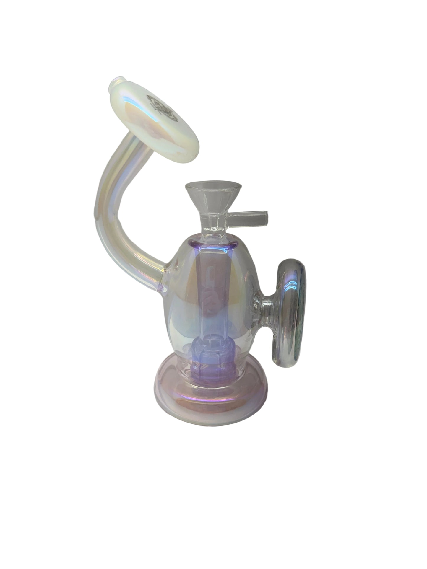 Shadow Glass Hand Water Pipe Shield Logo With Circ Perc - 200 Grams - 6.5 Inches