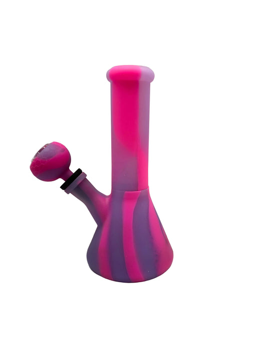 Stratus Silicone Water Pipe With Ice Catcher & Diffused Downstem - 385 Grams - 8 Inches