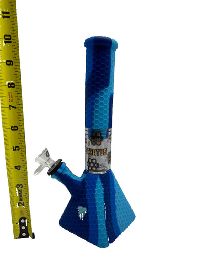 Stratus Silicone Pyramid Bee Water Pipe With Ice Catcher & Perc