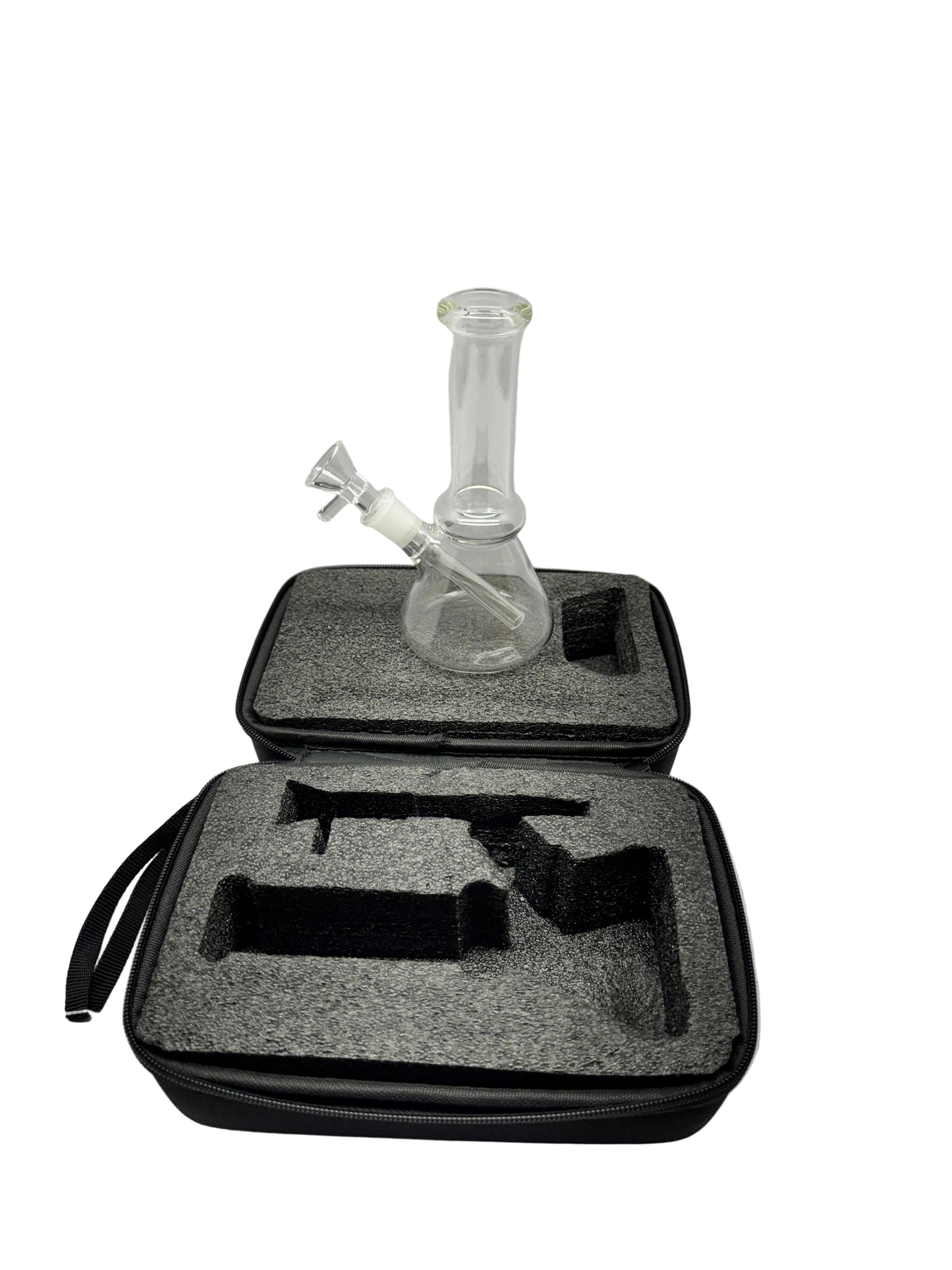 6" Small Glass Bong with Travel Box Smoking Tobacco Water Pipe 14MM Glass Bowl