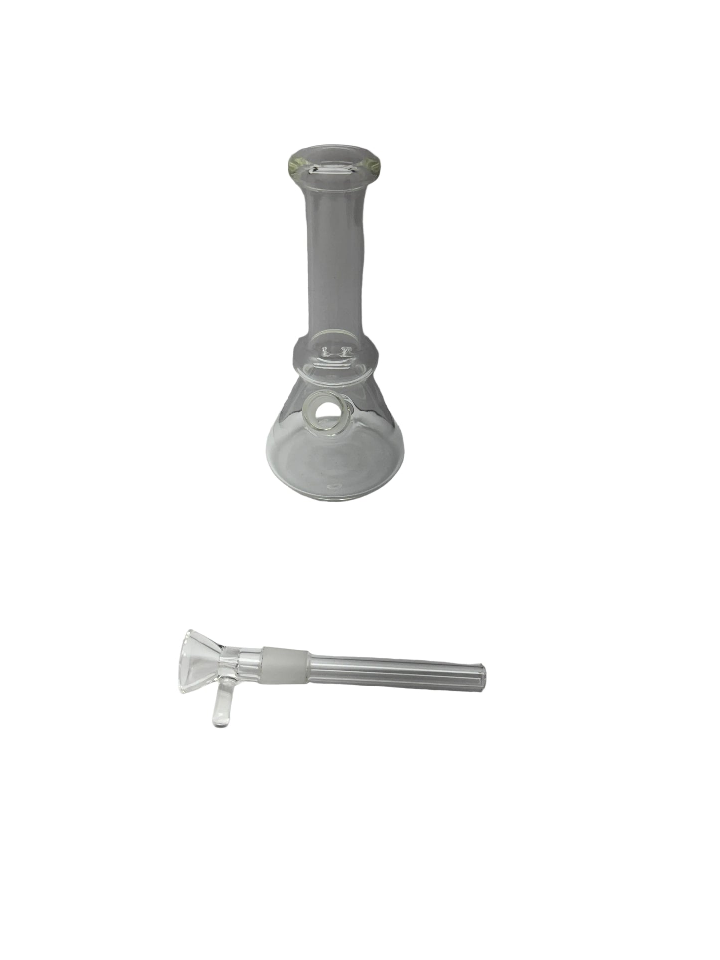 6" Small Glass Bong with Travel Box Smoking Tobacco Water Pipe 14MM Glass Bowl