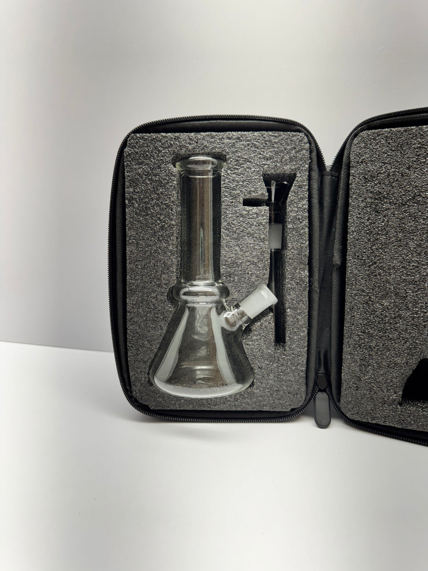 6" Small Glass Bong with Travel Box Smoking Tobacco Water Pipe 14MM Glass Bowl