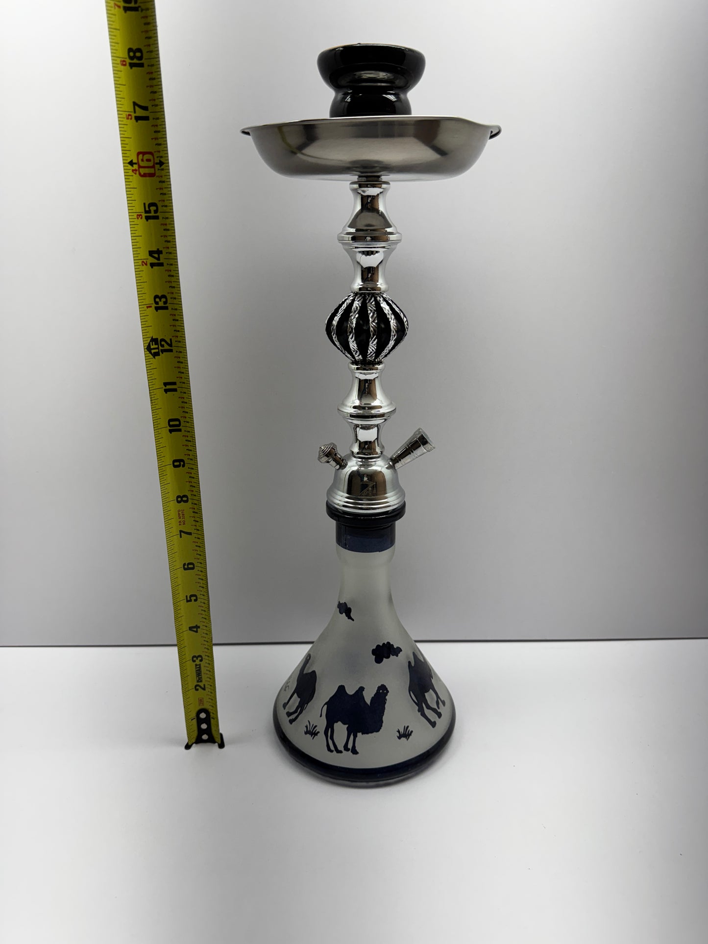 Zebra Smoke Camel 18 Inch Single Hose Hookah