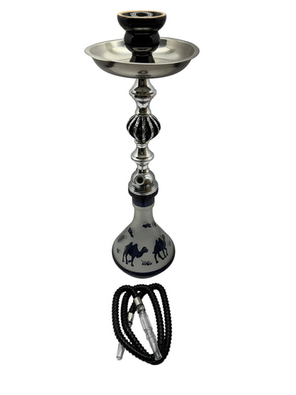 Zebra Smoke Camel 18 Inch Single Hose Hookah