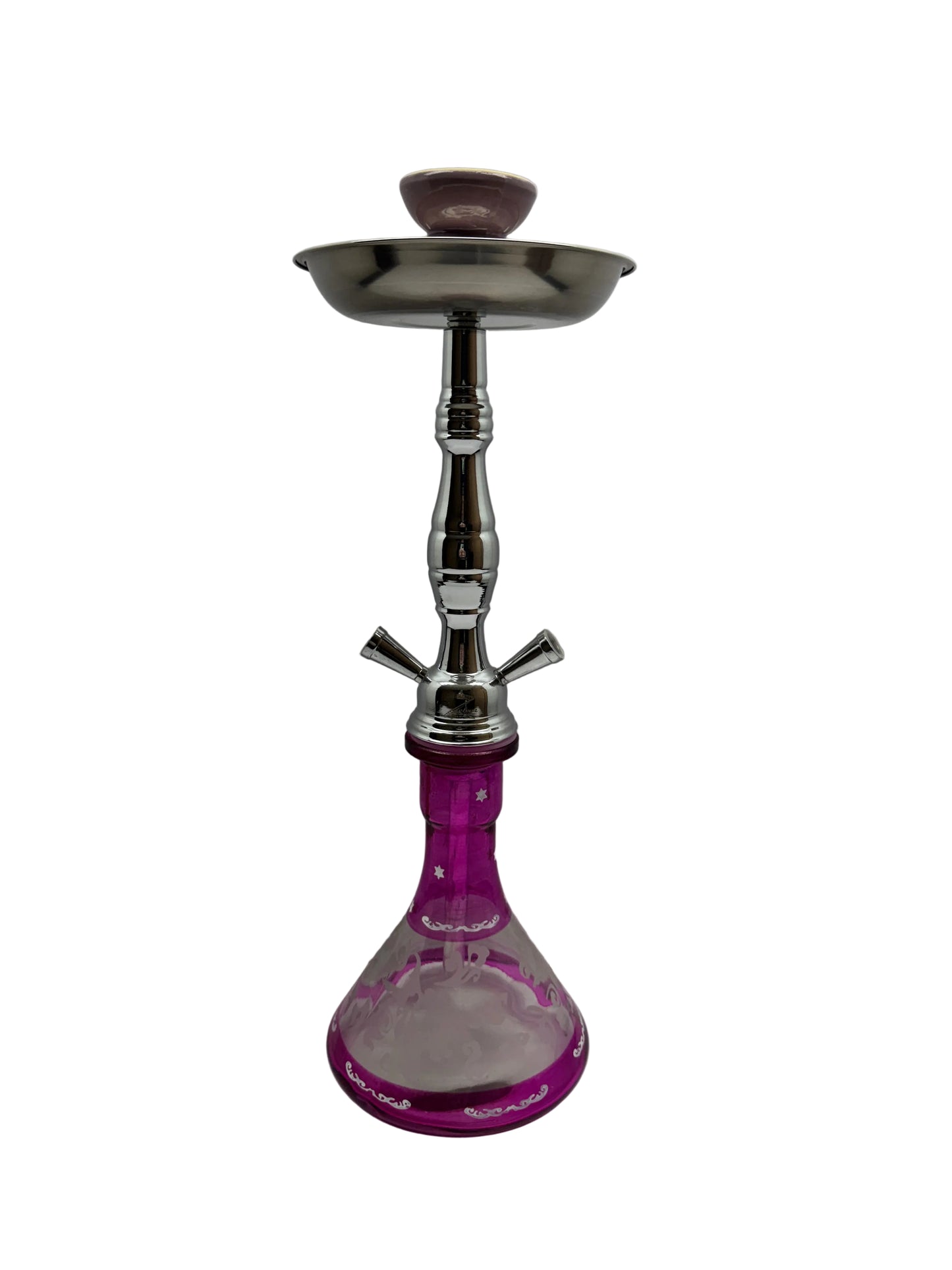 Zebra Smoke Cloud 17.5 Inch Double Hose Hookah