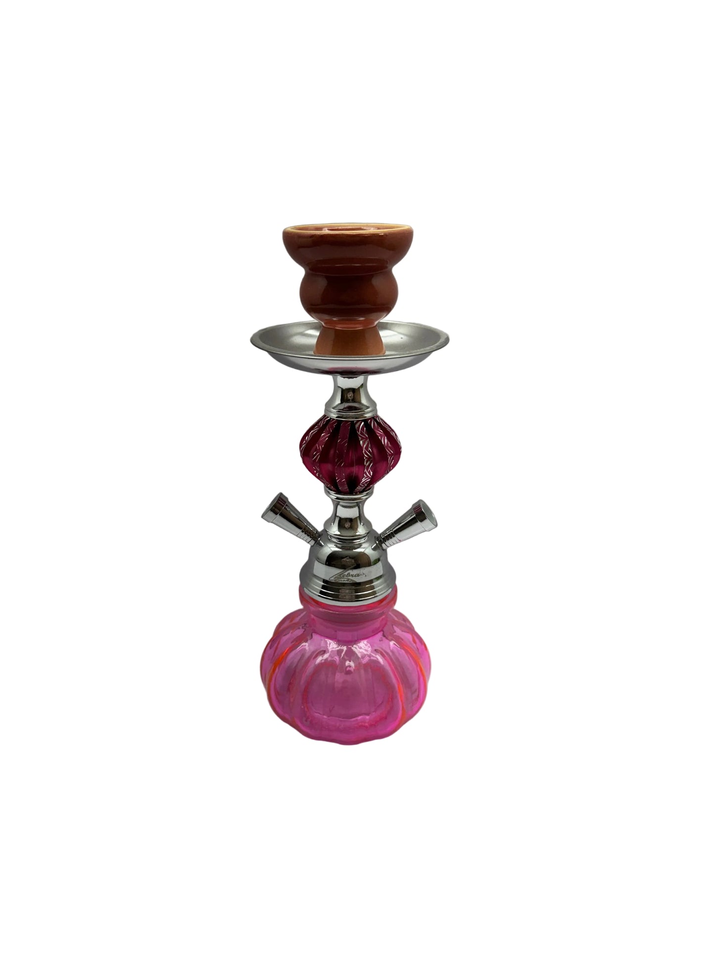 Zebra Smoke X3-2 Mini Pumpkin Shape Base 11 Inch Double Hose Hookah