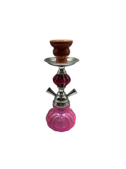 Zebra Smoke X3-2 Mini Pumpkin Shape Base 11 Inch Double Hose Hookah