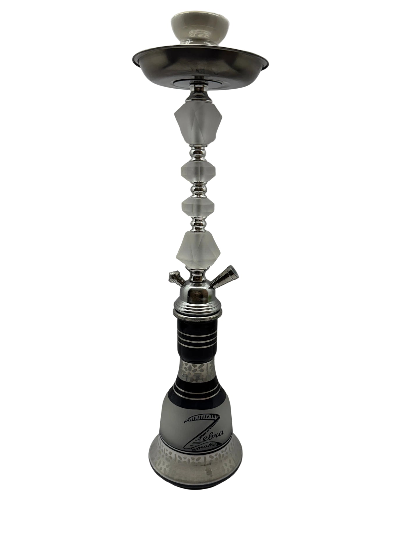 Zebra Smoke Flag Ship 20.5 Inch Single Hose Hookah