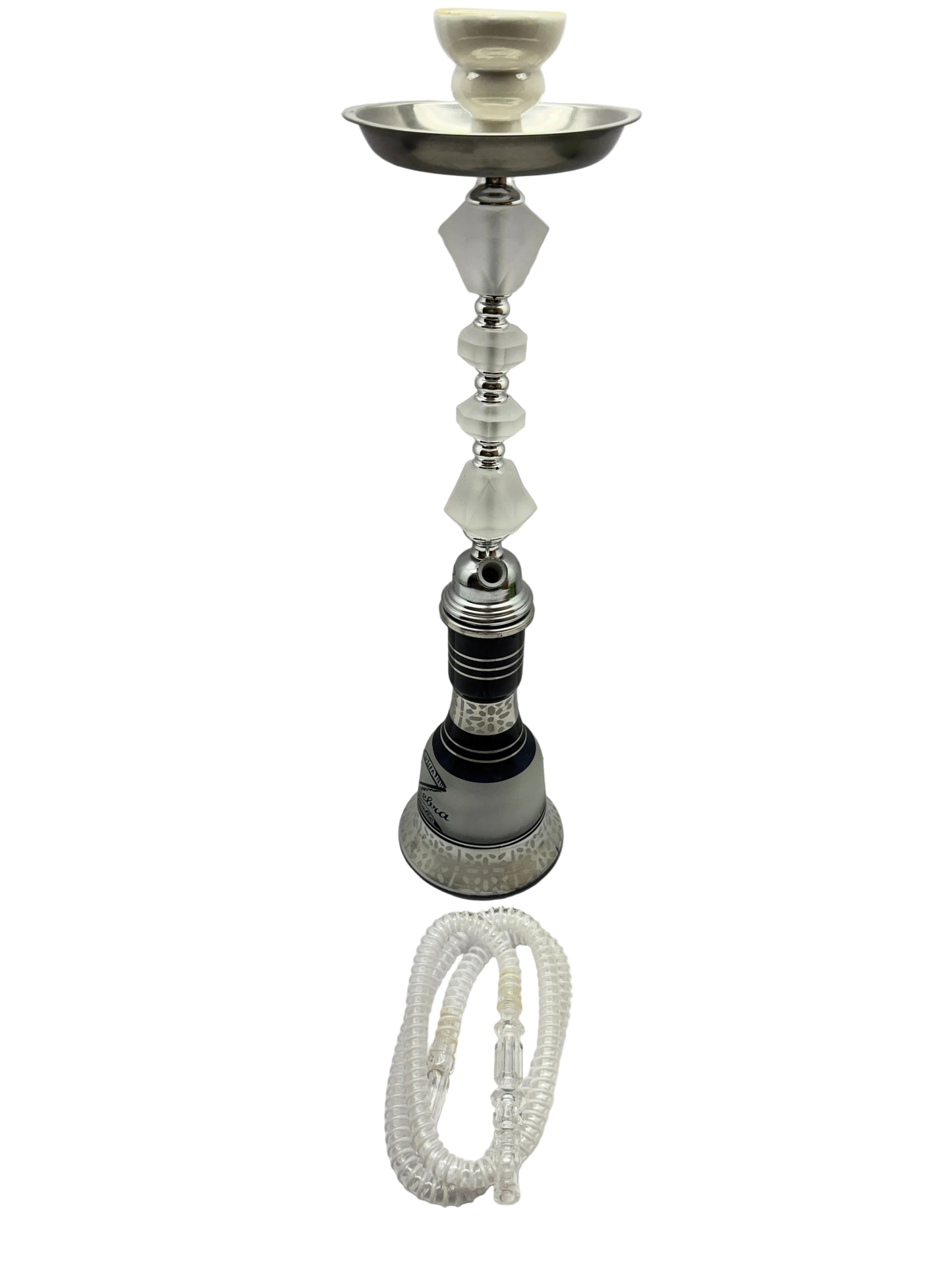 Zebra Smoke Flag Ship 20.5 Inch Single Hose Hookah