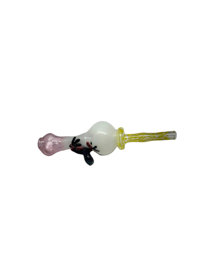 Jaime Duncan Handmade Nectar Collector white/pink
