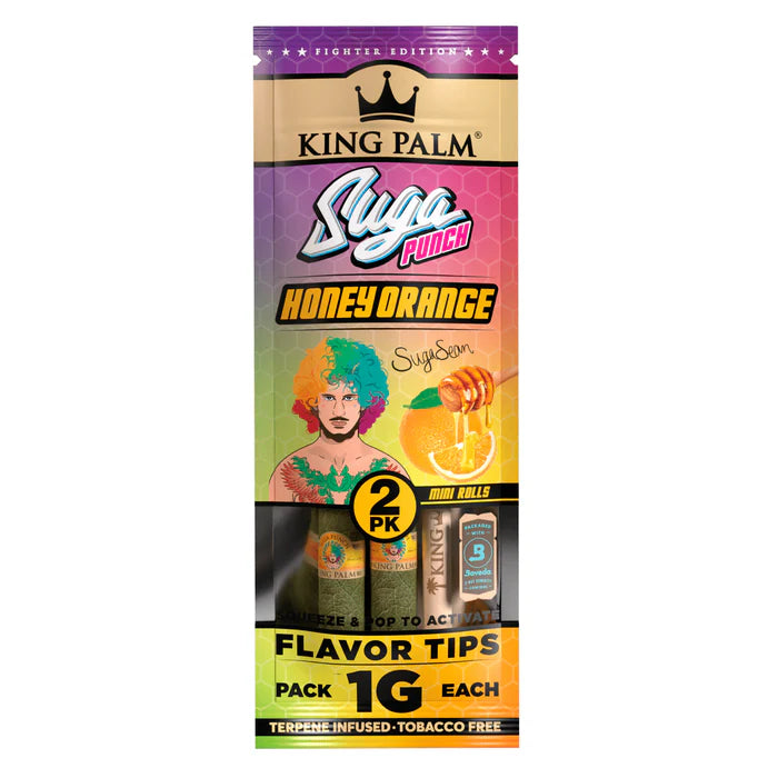 King Palm x Sean O’Malley Suga Punch Mini Leaf Rolls 1G - Pack of 2