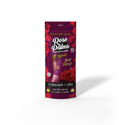 Rose Palms King Size Organic Pre-Rolled Rolls - Pack of 2
