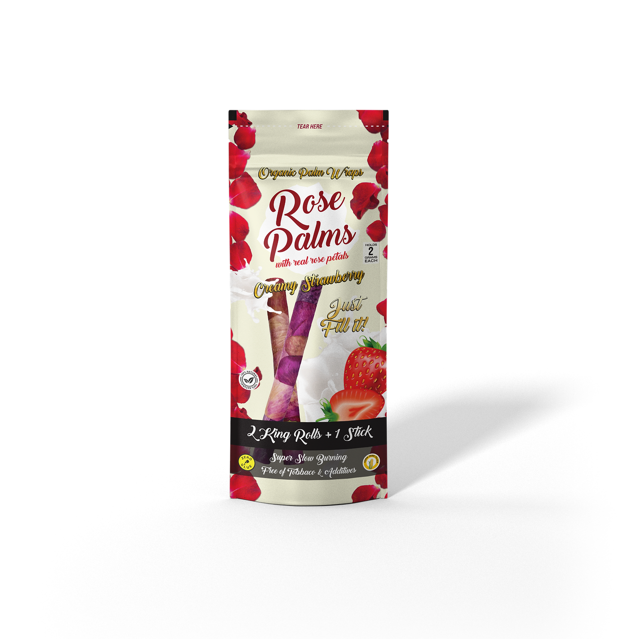 Rose Palms King Size Organic Pre-Rolled Rolls - Pack of 2
