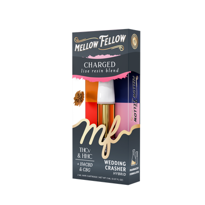 Mellow Fellow - Cartridge - 2ML - Live Resin - Charged Blend - Wedding Crasher