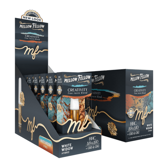 Mellow Fellow Live Resin Creativity Blend 2ML Cartridge White Widow