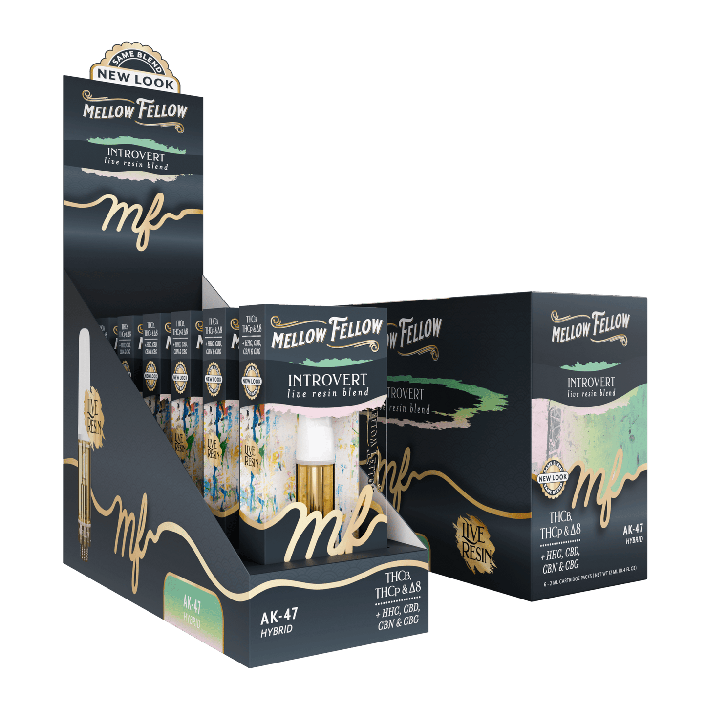 Mellow Fellow - Cartridge - 2ML - Live Resin - Introvert Blend - AK47