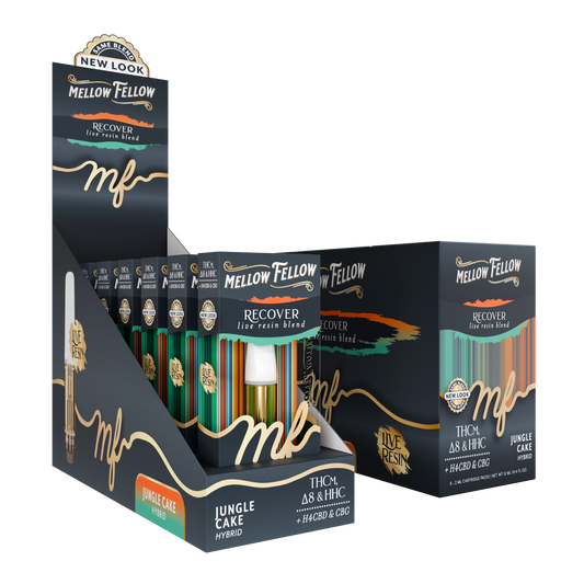 Mellow Fellow Live Resin Recover Blend 2ML Cartridge Jungle Cake