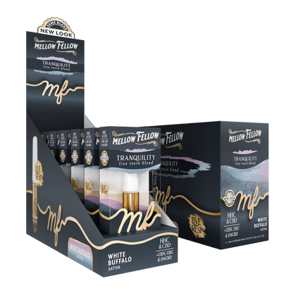 Mellow Fellow - Cartridge - 2ML - Live Resin - Tranquility Blend - White Buffalo