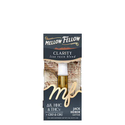 Mellow Fellow Live Resin Clarity Blend 2ML Cartridge Jack Herer