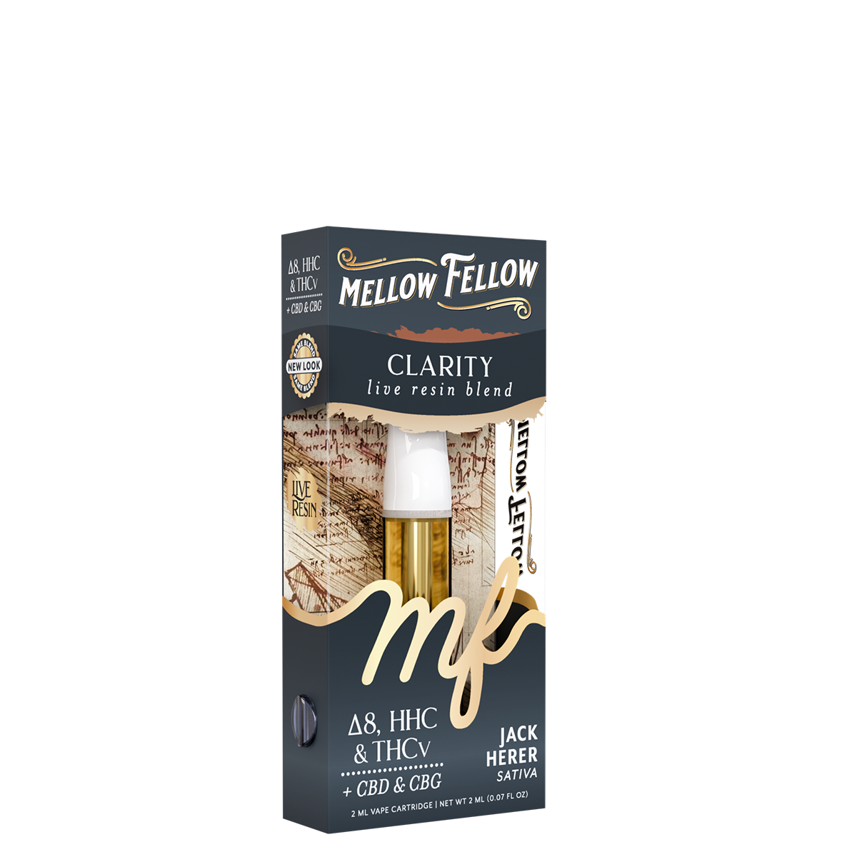 Mellow Fellow Live Resin Clarity Blend 2ML Cartridge Jack Herer