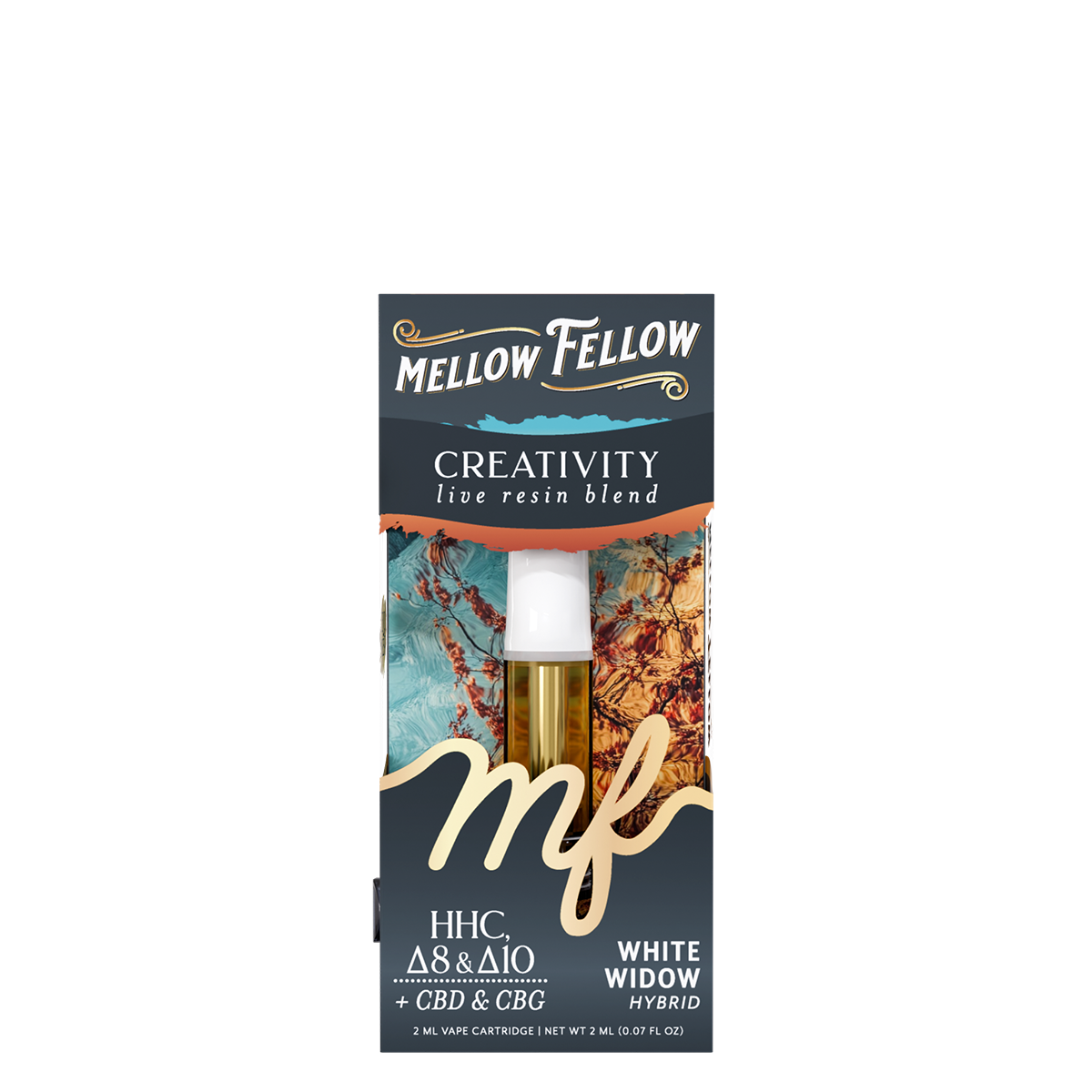 Mellow Fellow Live Resin Creativity Blend 2ML Cartridge White Widow