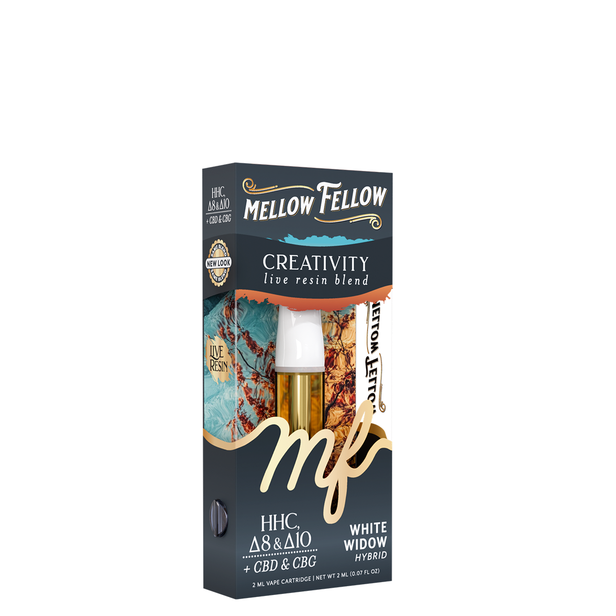 Mellow Fellow Live Resin Creativity Blend 2ML Cartridge White Widow