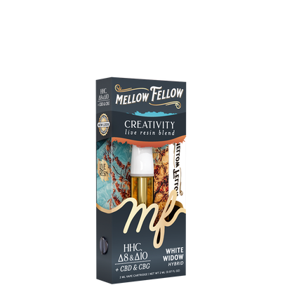 Mellow Fellow Live Resin Creativity Blend 2ML Cartridge White Widow